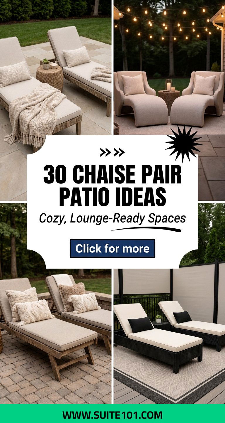 30 Chaise Pair Patio Ideas for Cozy Lounge-Ready Spaces - 30 Chaise Pair Patio Ideas for Cozy, Lounge-Ready Spaces