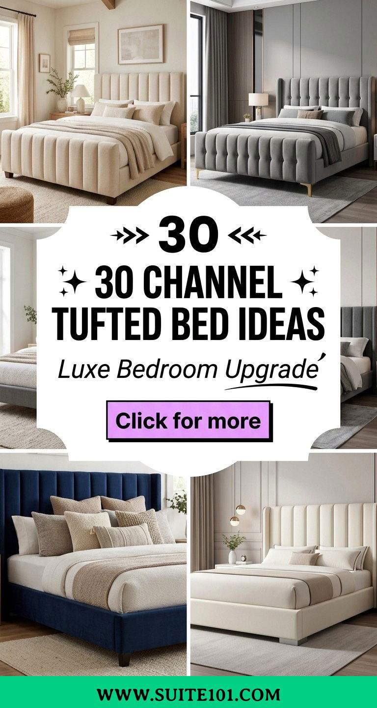 30 Channel Tufted Bed Ideas for a Luxe Bedroom Upgrade - 30 Channel Tufted Bed Ideas for a Luxe Bedroom Upgrade