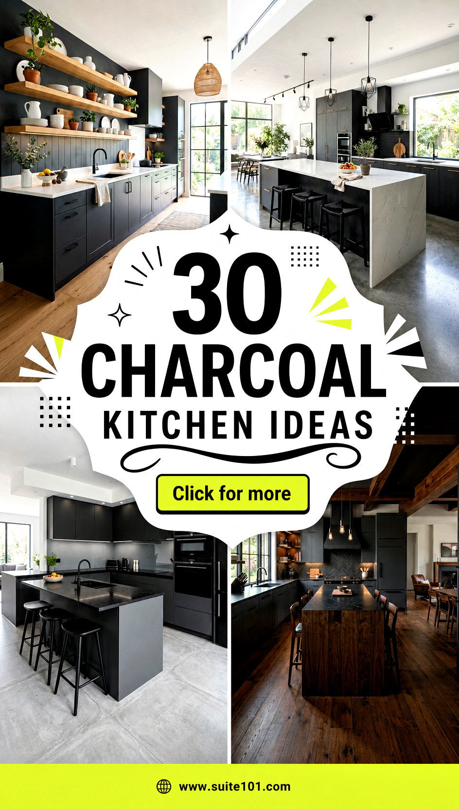 30 Charcoal Kitchen Ideas for a Sleek High-End Kitchen Look - 30 Charcoal Kitchen Ideas for a Sleek, High-End Kitchen Look