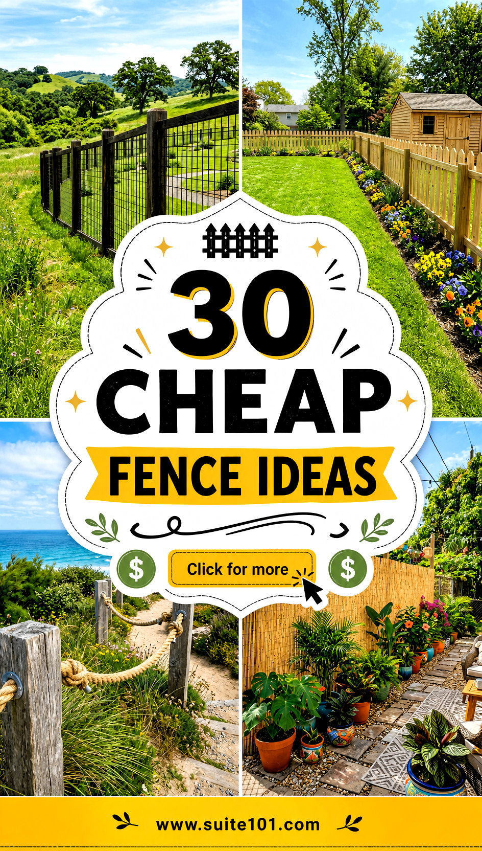 30 Cheap Fence Ideas That Look Great Without Breaking the Bank - 30 Cheap Fence Ideas That Look Great Without Breaking the Bank