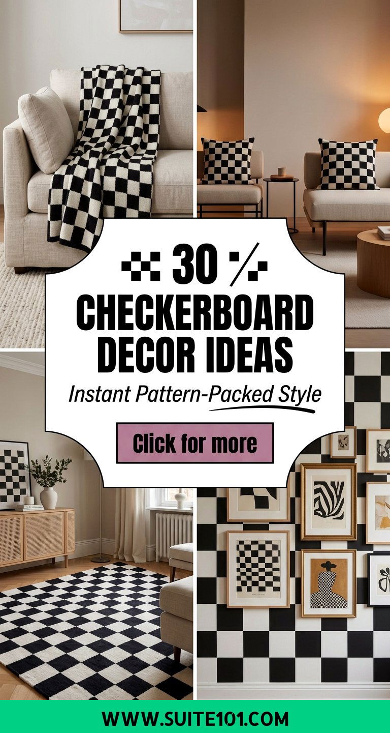 30 Checkerboard Decor Ideas for Instant Pattern-Packed Style - 30 Checkerboard Decor Ideas for Instant Pattern-Packed Style