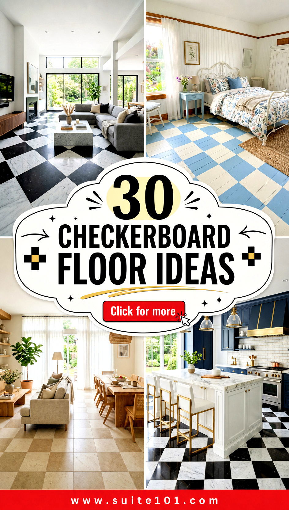 30 Checkerboard Floor Ideas for Floors That Steal the Show - 30 Checkerboard Floor Ideas for Floors That Steal the Show
