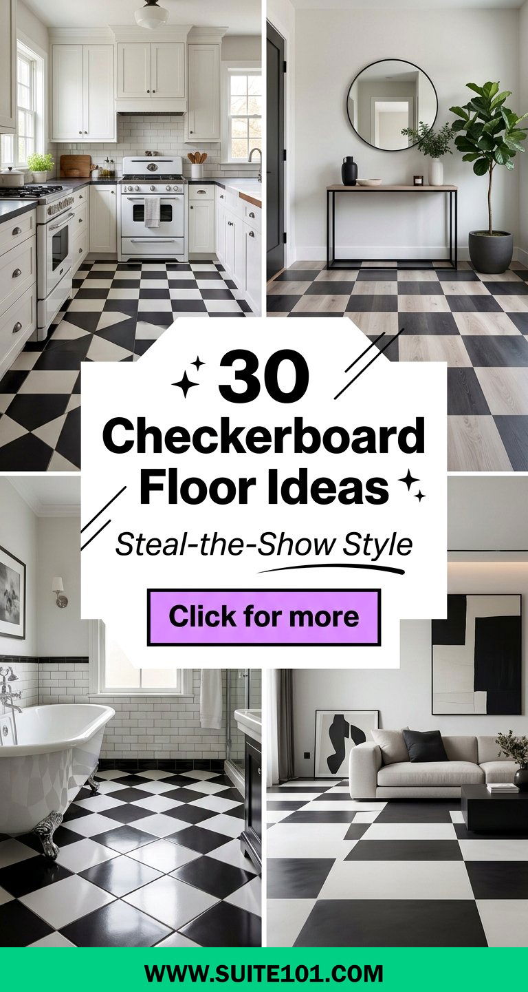 30 Checkerboard Floor Ideas for Floors That Steal the Show - 30 Checkerboard Floor Ideas for Floors That Steal the Show