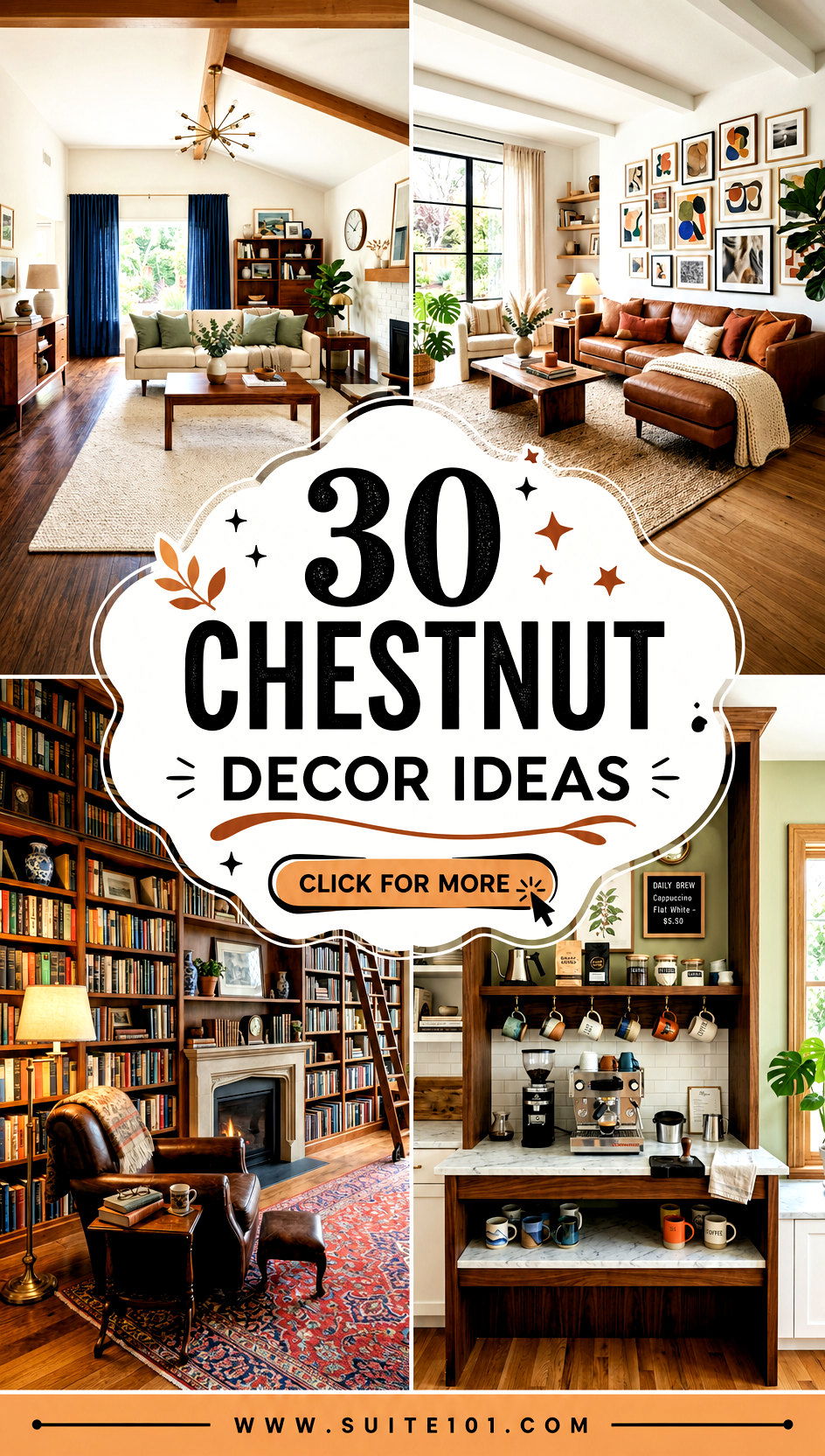 30 Chestnut Decor Ideas to Warm Up Your Home Beautifully - 30 Chestnut Decor Ideas to Warm Up Your Home Beautifully
