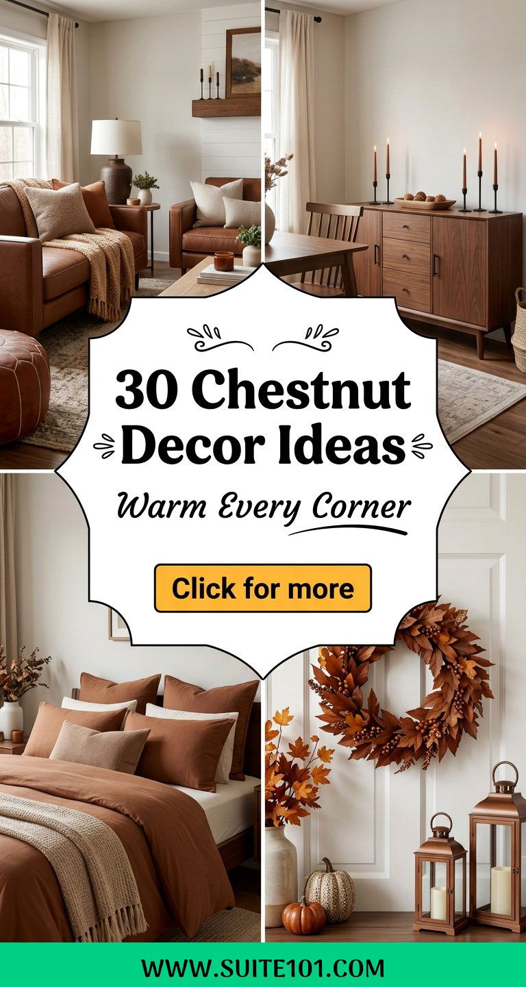30 Chestnut Decor Ideas to Warm Up Your Home Beautifully - 30 Chestnut Decor Ideas to Warm Up Your Home Beautifully