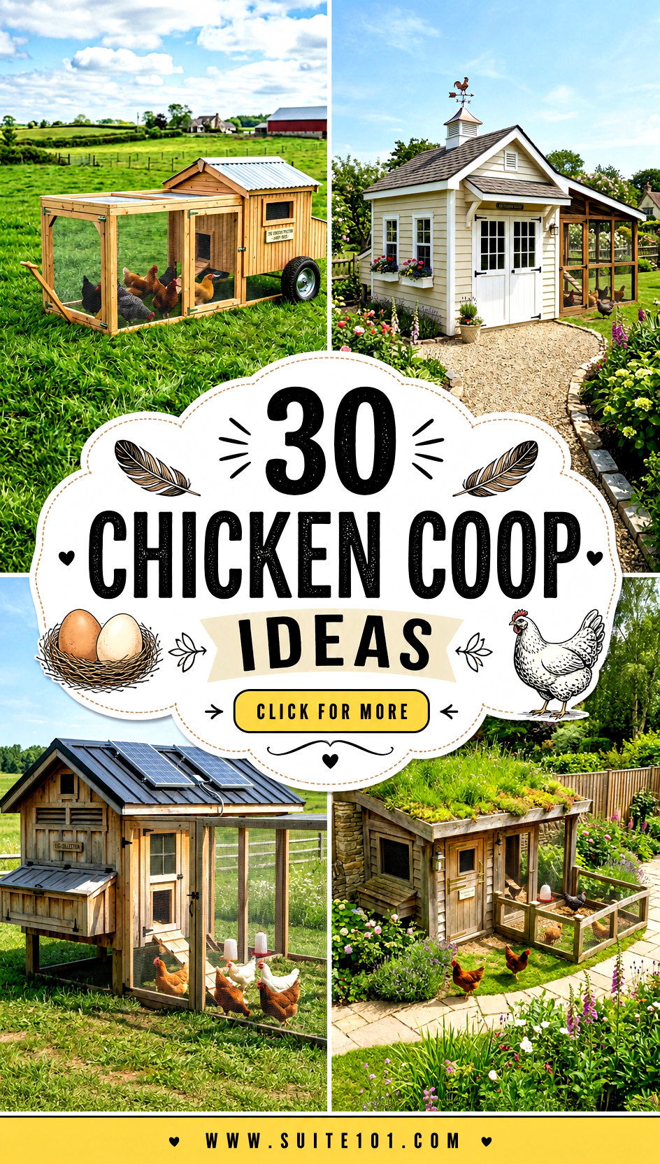 30 Chicken Coop Ideas for a Happy Healthy Flock All Year - 30 Chicken Coop Ideas for a Happy, Healthy Flock All Year