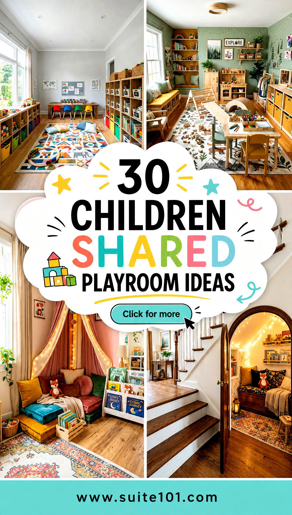 30 Children Shared Playroom Ideas to Keep Toys Tidy and Fun - 30 Children Shared Playroom Ideas to Keep Toys Tidy and Fun