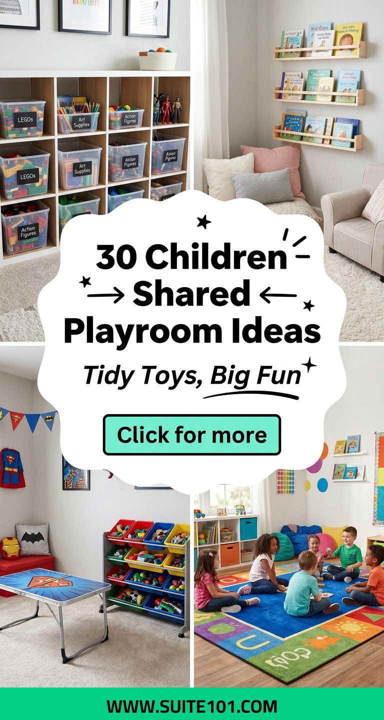30 Children Shared Playroom Ideas to Keep Toys Tidy and Fun - 30 Children Shared Playroom Ideas to Keep Toys Tidy and Fun