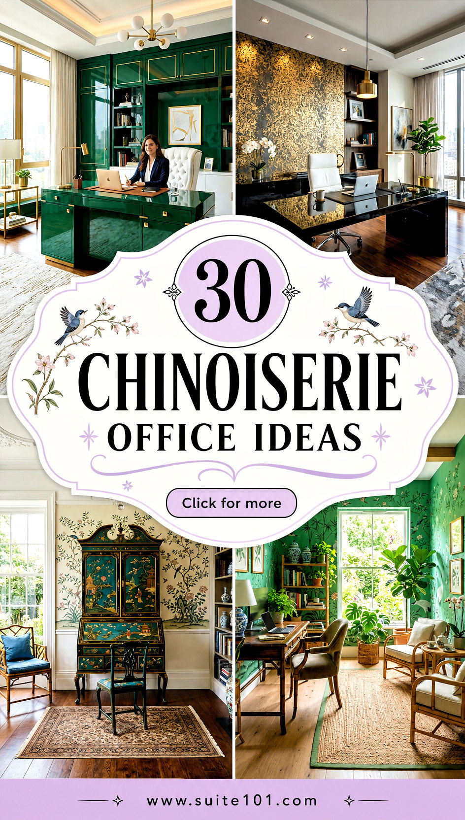 30 Chinoiserie Office Ideas for a Vintage Desk Look - 30 Chinoiserie Office Ideas for a Vintage Desk Look