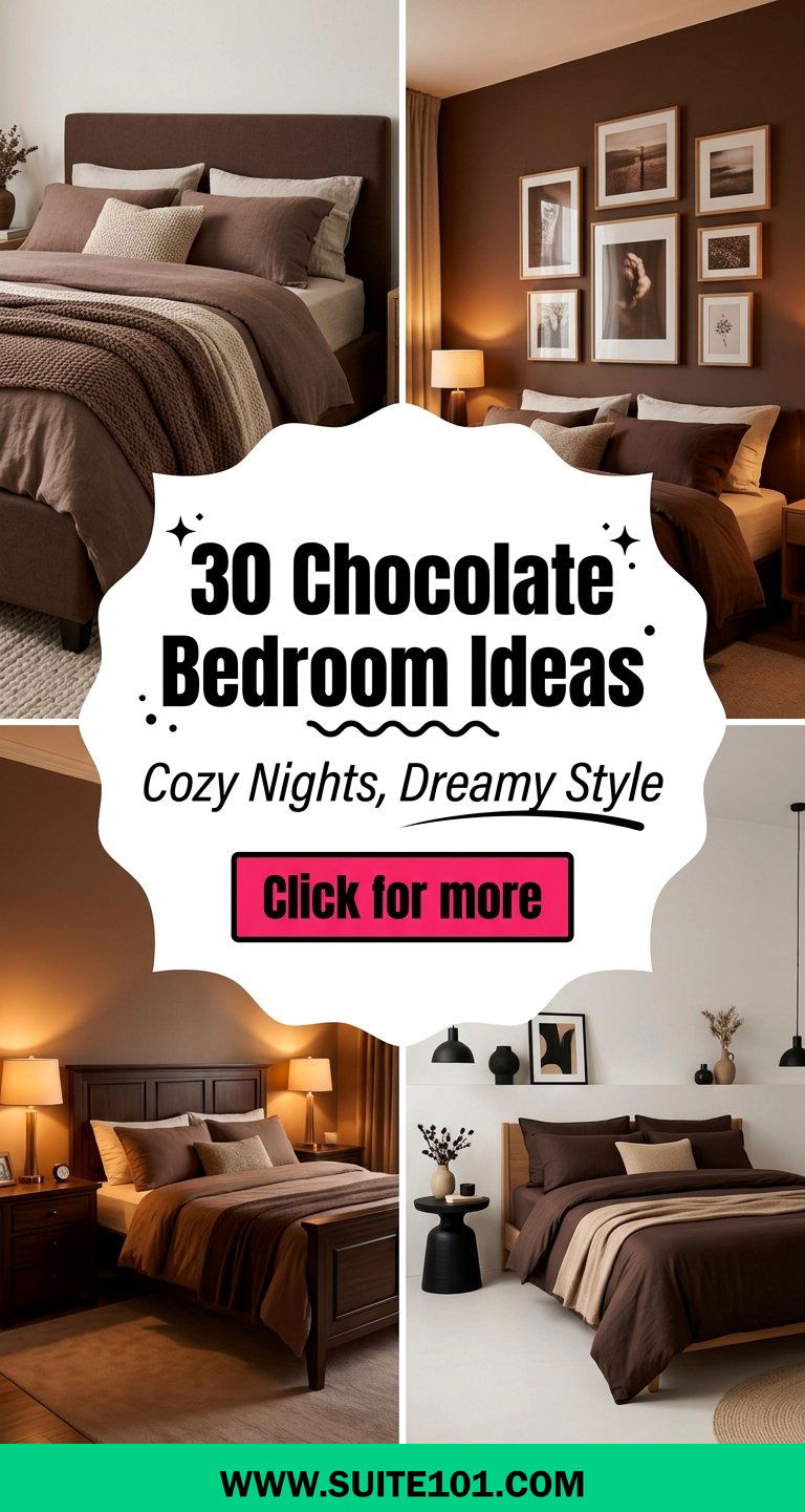 30 Chocolate Bedroom Ideas for Cozy Nights and Dreamy Style - 30 Chocolate Bedroom Ideas for Cozy Nights and Dreamy Style