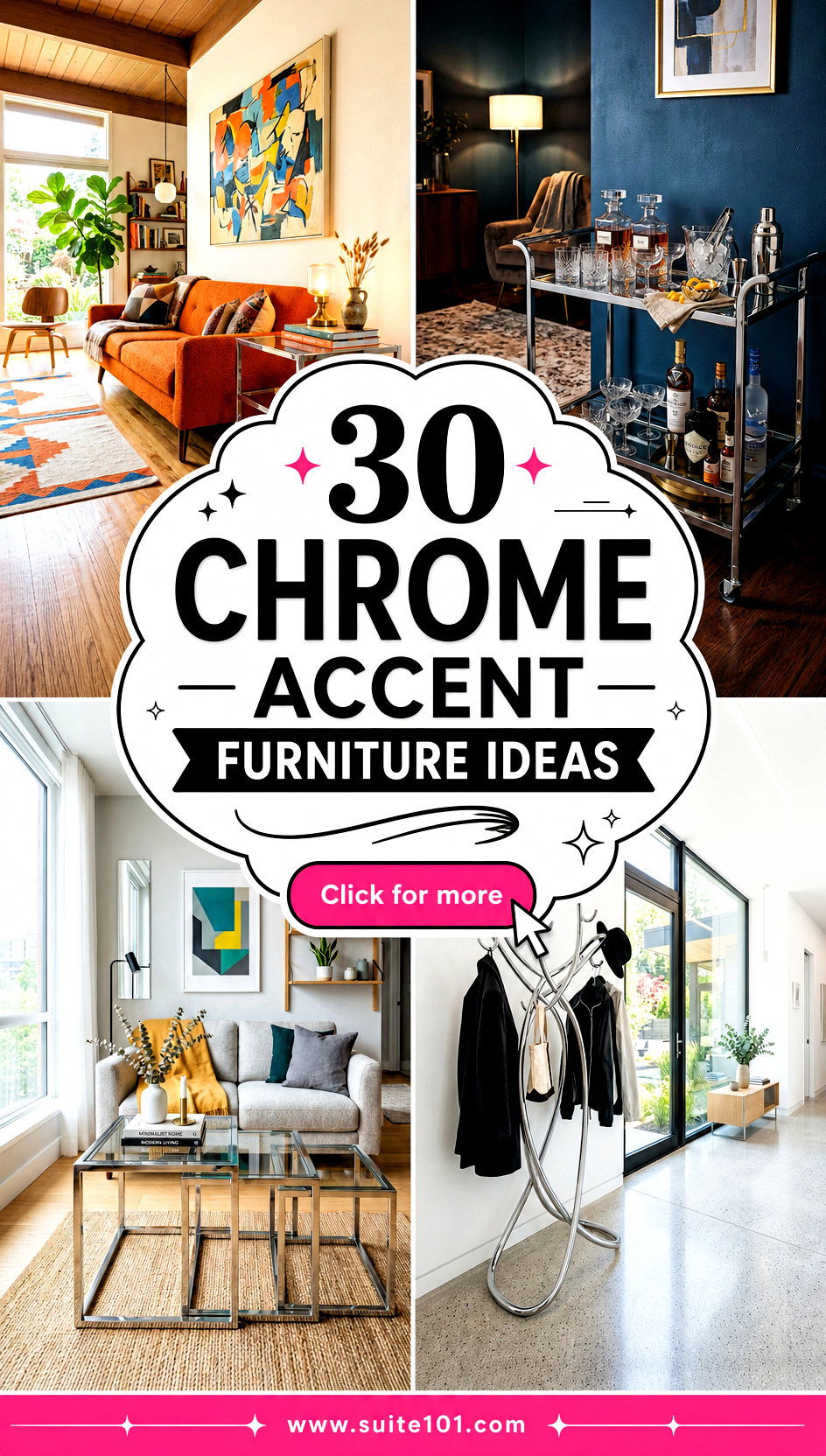 30 Chrome Accent Furniture Ideas to Upgrade Any Rooms Style - 30 Chrome Accent Furniture Ideas to Upgrade Any Room's Style