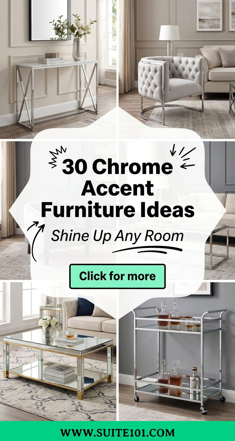 30 Chrome Accent Furniture Ideas to Upgrade Any Rooms Style - 30 Chrome Accent Furniture Ideas to Upgrade Any Room's Style