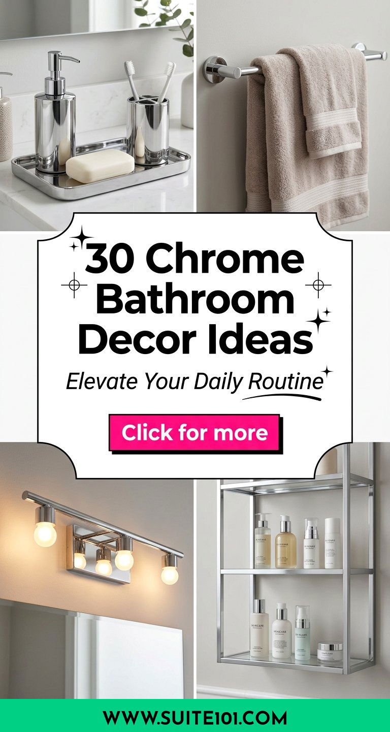 30 Chrome Bathroom Decor Ideas to Elevate Your Everyday Routine - 30 Chrome Bathroom Decor Ideas to Elevate Your Everyday Routine