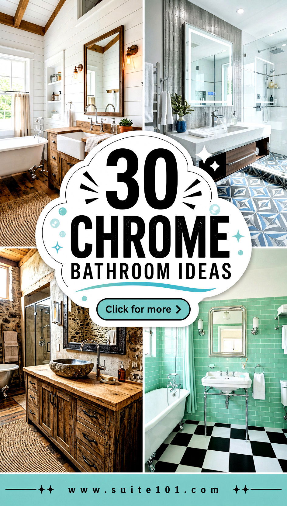 30 Chrome Bathroom Ideas for a Spa-Like Shine Every Day - 30 Chrome Bathroom Ideas for a Spa-Like Shine Every Day