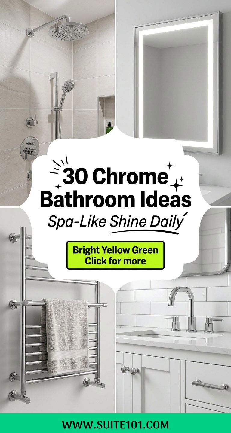 30 Chrome Bathroom Ideas for a Spa-Like Shine Every Day - 30 Chrome Bathroom Ideas for a Spa-Like Shine Every Day