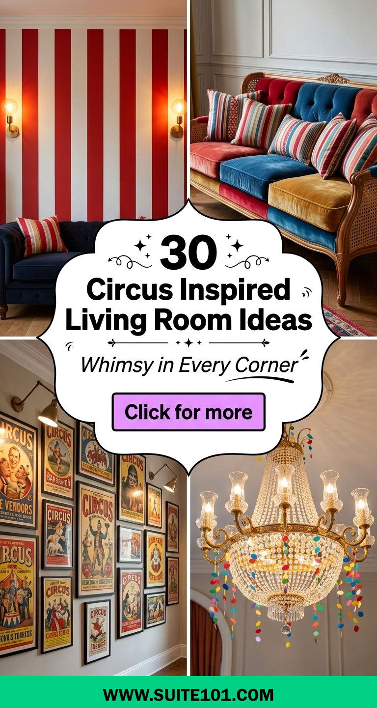 30 Circus Inspired Living Room Ideas for a Whimsical Wow - 30 Circus Inspired Living Room Ideas for a Whimsical Wow