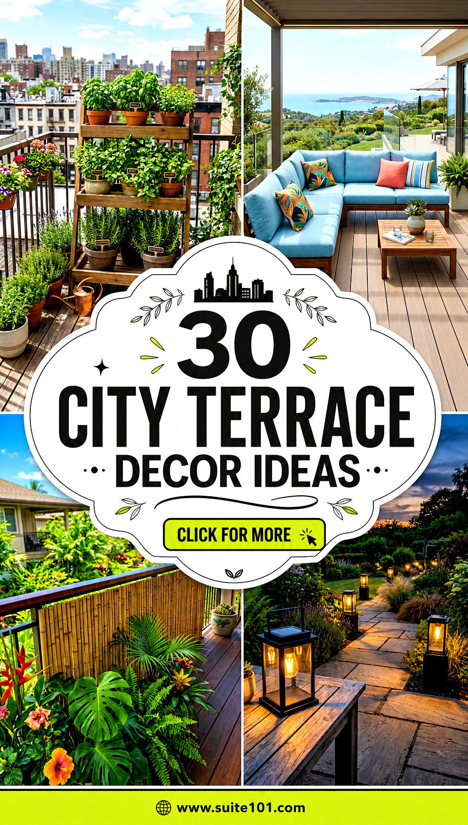 30 City Terrace Decor Ideas to Turn Any Balcony Into Chic - 30 City Terrace Decor Ideas to Turn Any Balcony Into Chic
