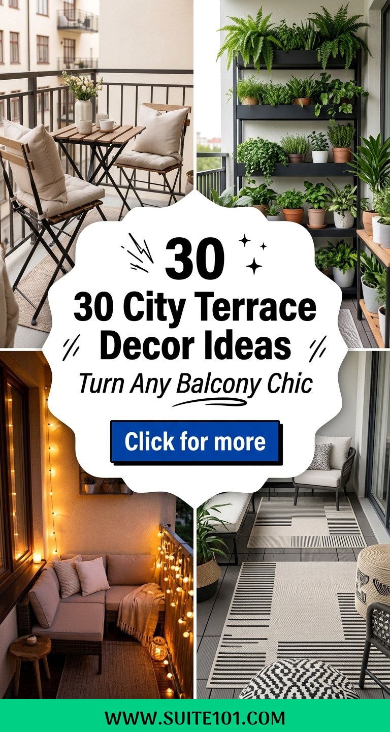30 City Terrace Decor Ideas to Turn Any Balcony Into Chic - 30 City Terrace Decor Ideas to Turn Any Balcony Into Chic