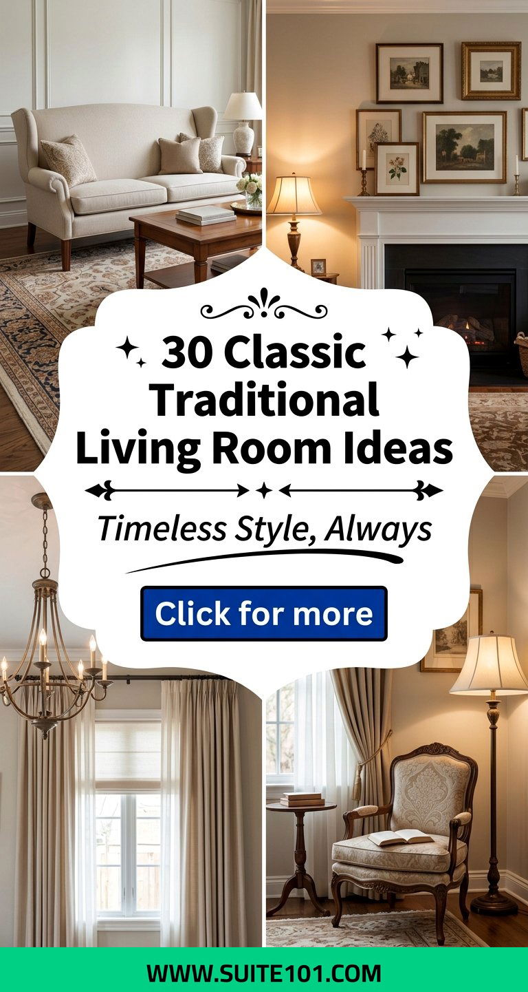 30 Classic Traditional Living Room Ideas for Timeless Style - 30 Classic Traditional Living Room Ideas for Timeless Style