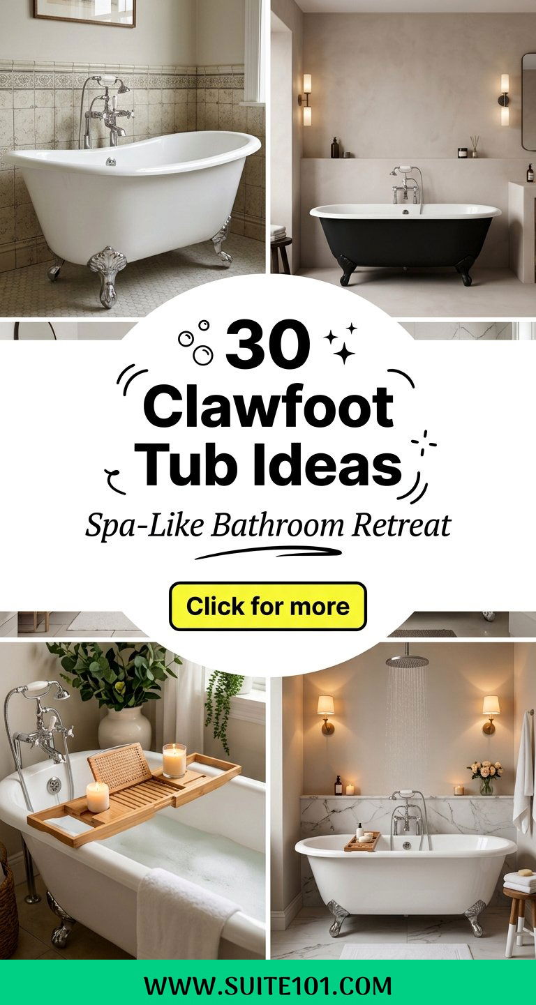 30 Clawfoot Tub Ideas to Create a Spa-Like Bathroom Retreat - 30 Clawfoot Tub Ideas to Create a Spa-Like Bathroom Retreat