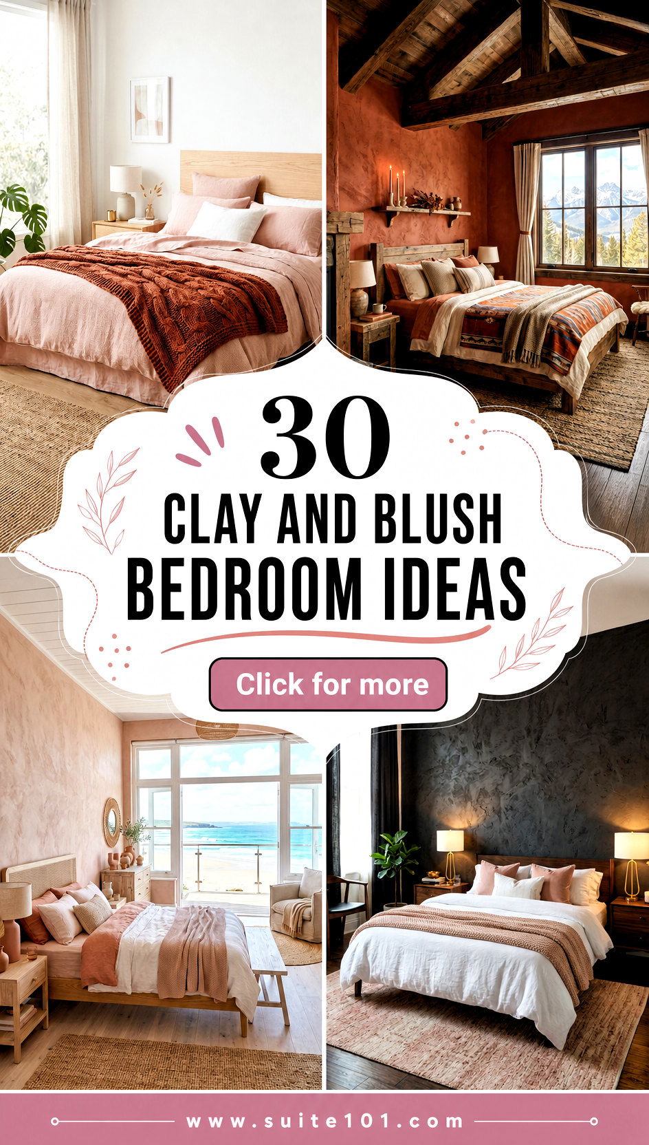 30 Clay and Blush Bedroom Ideas for Soft Modern Calm at Home - 30 Clay and Blush Bedroom Ideas for Soft, Modern Calm at Home