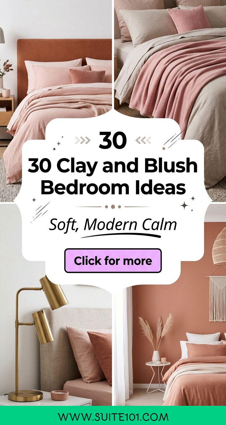 30 Clay and Blush Bedroom Ideas for Soft Modern Calm at Home - 30 Clay and Blush Bedroom Ideas for Soft, Modern Calm at Home