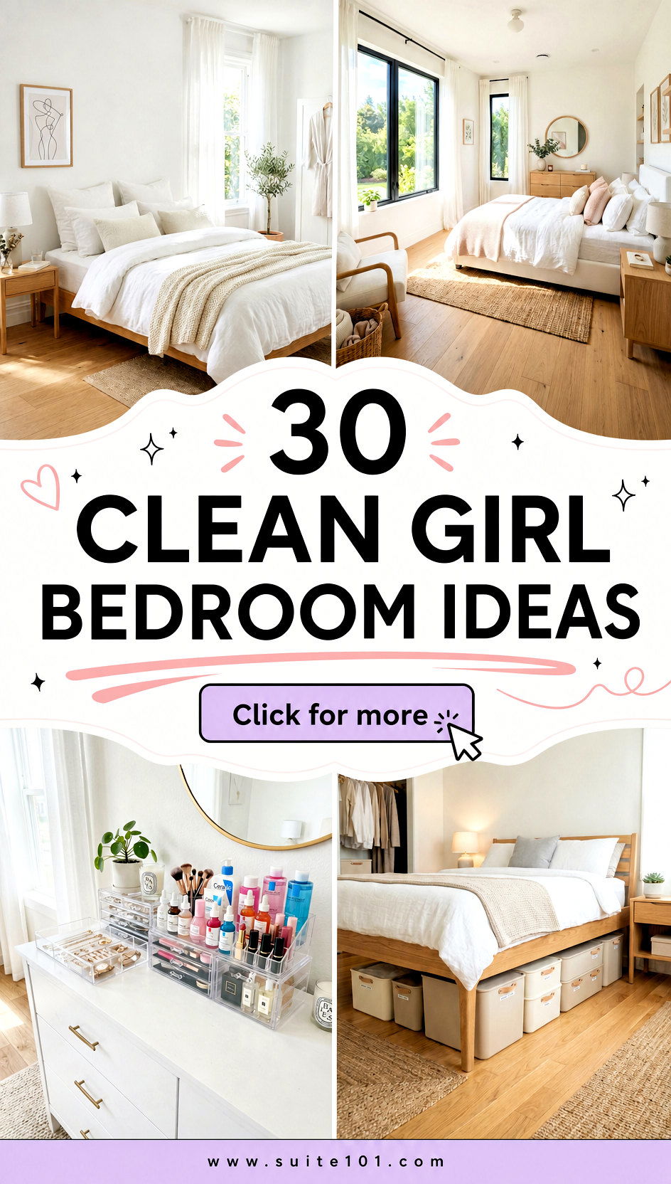 30 Clean Girl Bedroom Ideas for a Calm Tidy Modern Look - 30 Clean Girl Bedroom Ideas for a Calm, Tidy, Modern Look