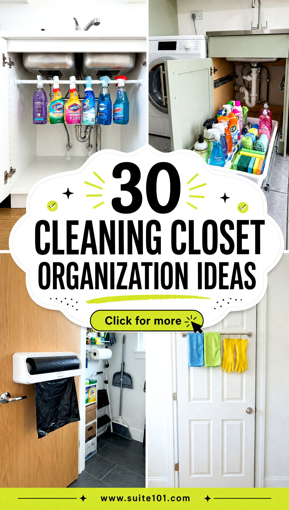 30 Cleaning Closet Organization Ideas to Declutter Fast - 30 Cleaning Closet Organization Ideas to Declutter Fast