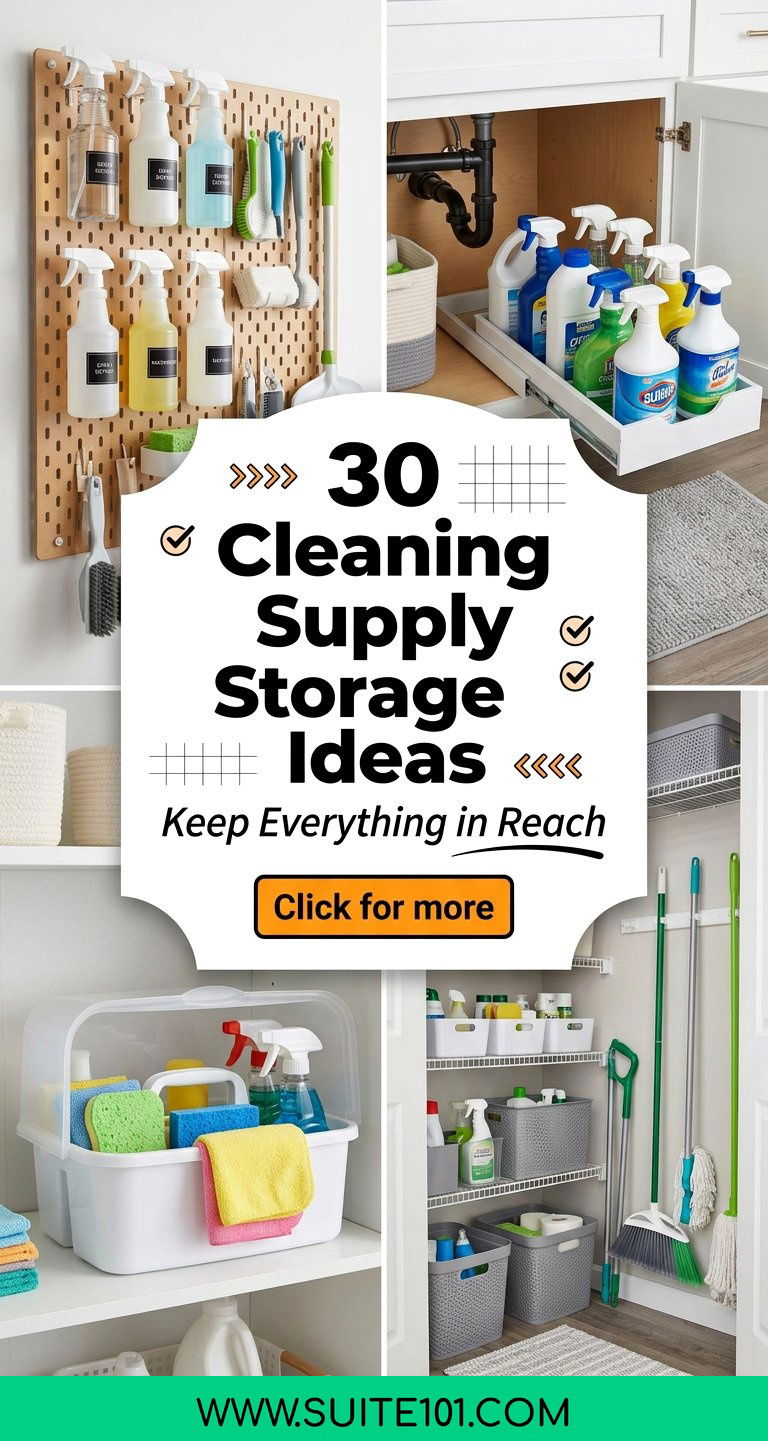 30 Cleaning Supply Storage Ideas That Keep Everything in Reach - 30 Cleaning Supply Storage Ideas That Keep Everything in Reach