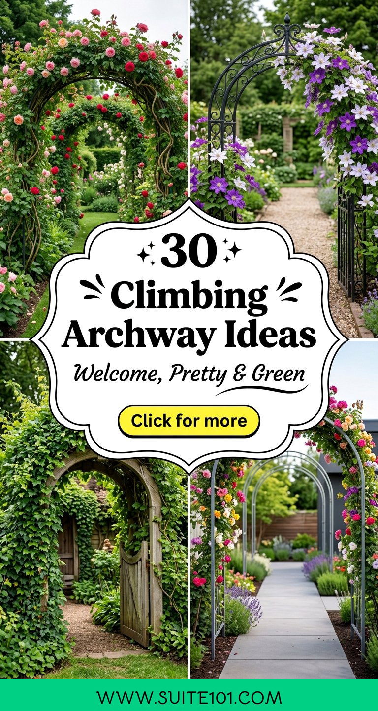 30 Climbing Archway Ideas for a Picture-Perfect Garden Entrance - 30 Climbing Archway Ideas for a Picture-Perfect Garden Entrance