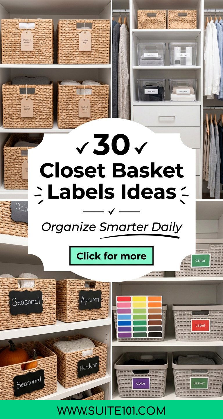 30 Closet Basket Labels Ideas to Organize Smarter Every Day - 30 Closet Basket Labels Ideas to Organize Smarter Every Day