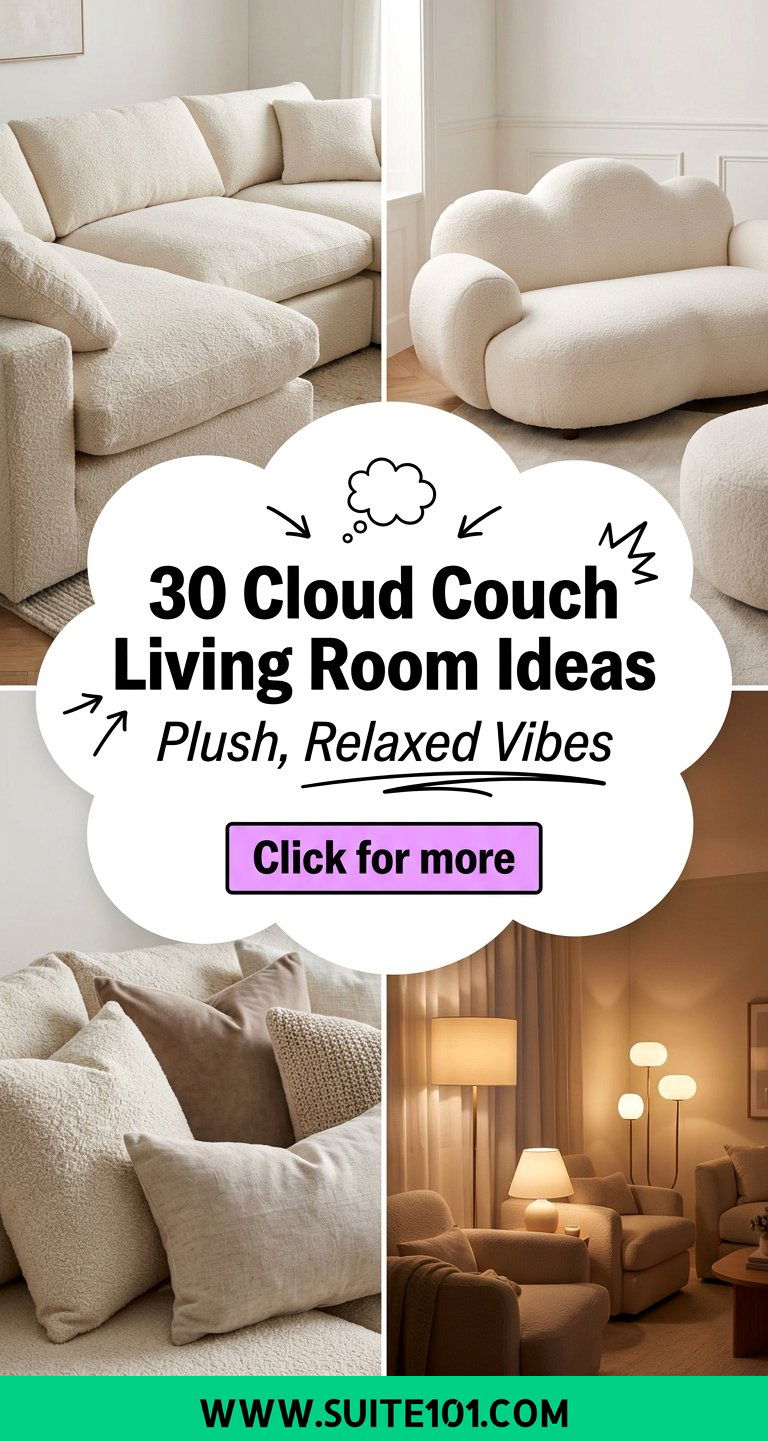 30 Cloud Couch Living Room Ideas for Plush Relaxed Vibes - 30 Cloud Couch Living Room Ideas for Plush, Relaxed Vibes