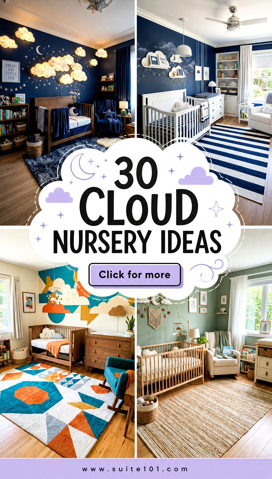 30 Cloud Nursery Ideas for a Soft Dreamy Baby Room Retreat - 30 Cloud Nursery Ideas for a Soft, Dreamy Baby Room Retreat