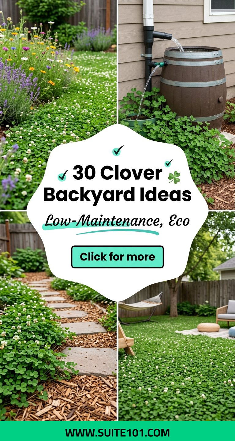 30 Clover Backyard Ideas for a Low-Maintenance Eco Yard - 30 Clover Backyard Ideas for a Low-Maintenance, Eco Yard