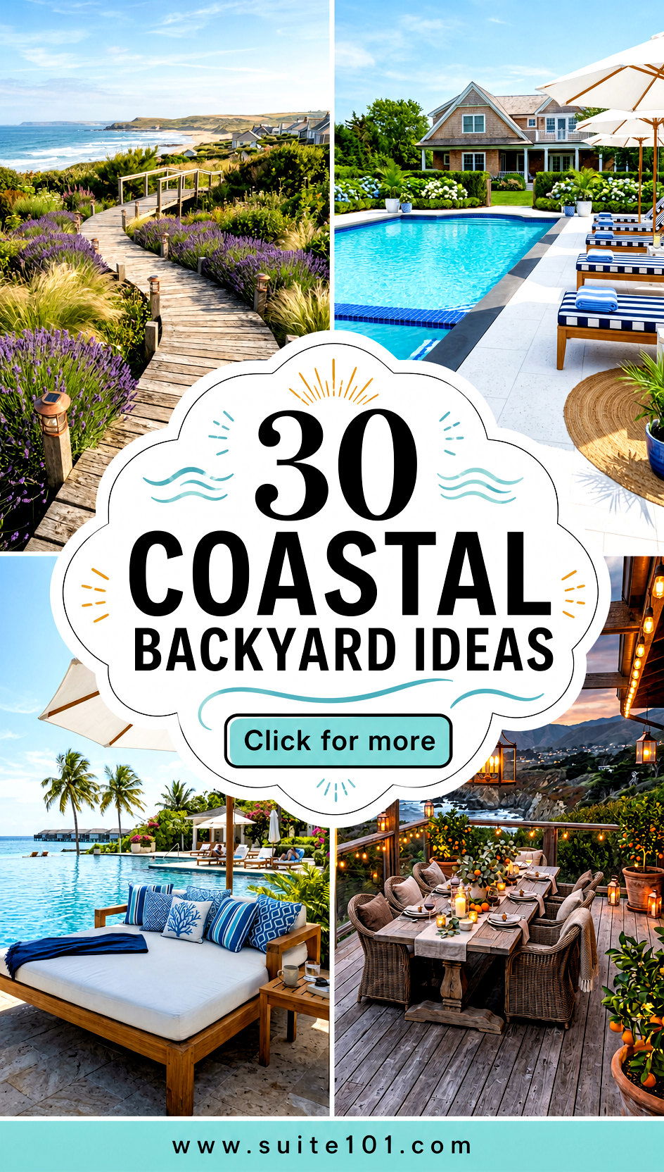 30 Coastal Backyard Ideas for Breezy Sun-Ready Outdoor Living - 30 Coastal Backyard Ideas for Breezy, Sun-Ready Outdoor Living