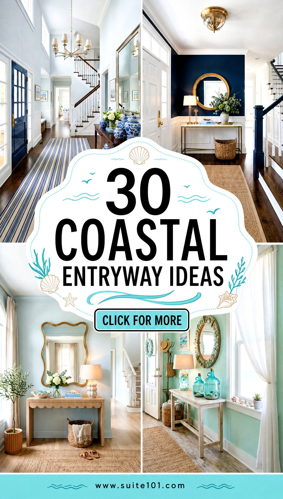 30 Coastal Entryway Ideas for a Sunlit First Impression - 30 Coastal Entryway Ideas for a Sunlit First Impression