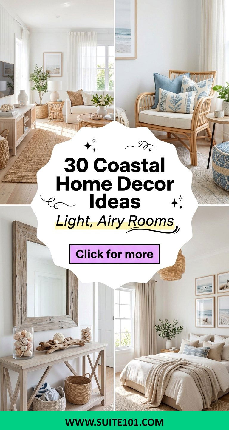 30 Coastal Home Decor Ideas for Light Airy Rooms Youll Love - 30 Coastal Home Decor Ideas for Light, Airy Rooms You'll Love