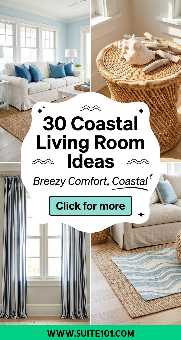 30 Coastal Living Room Ideas for Breezy Comfort and Coastal Style - 30 Coastal Living Room Ideas for Breezy Comfort and Coastal Style