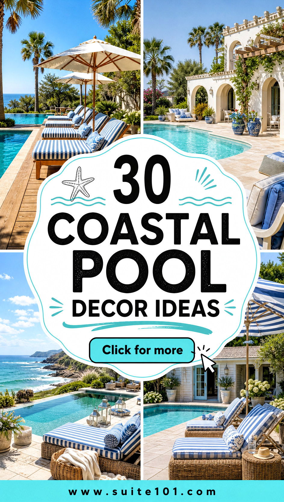 30 Coastal Pool Decor Ideas for a Resort-Style Backyard Splash - 30 Coastal Pool Decor Ideas for a Resort-Style Backyard Splash