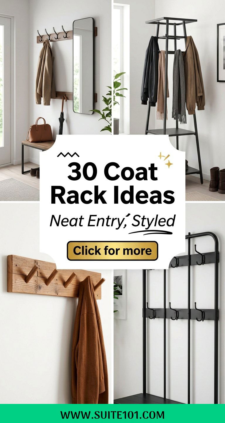 30 Coat Rack Ideas to Keep Your Entryway Neat and Stylish - 30 Coat Rack Ideas to Keep Your Entryway Neat and Stylish