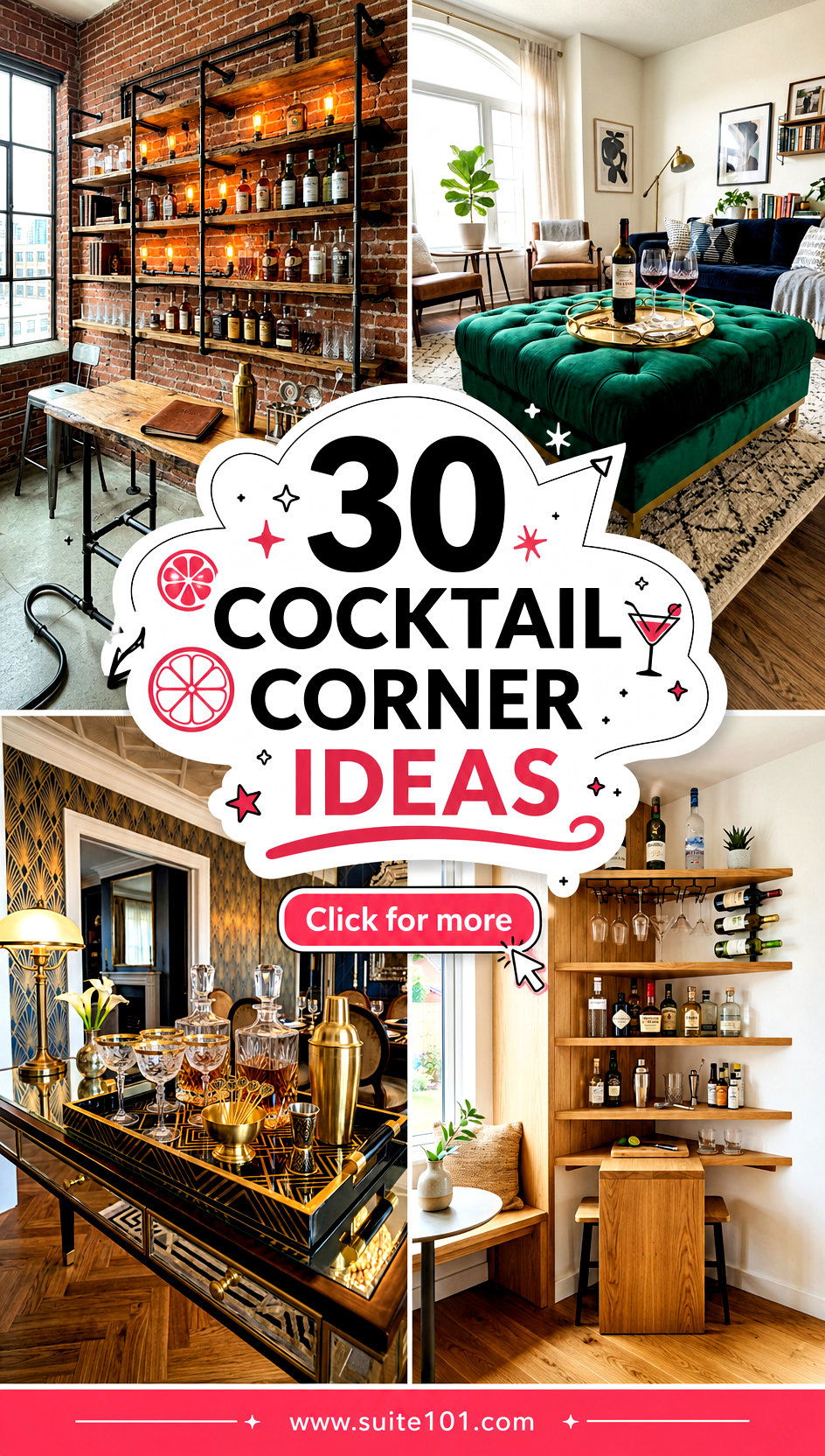 30 Cocktail Corner Ideas to Host Like a Pro at Home Tonight - 30 Cocktail Corner Ideas to Host Like a Pro at Home Tonight