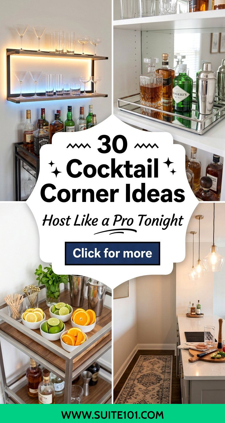 30 Cocktail Corner Ideas to Host Like a Pro at Home Tonight - 30 Cocktail Corner Ideas to Host Like a Pro at Home Tonight