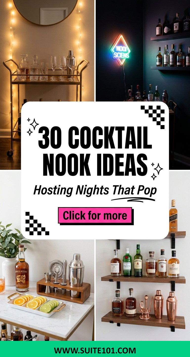 30 Cocktail Nook Ideas Aesthetic for Hosting Nights That Pop - 30 Cocktail Nook Ideas Aesthetic for Hosting Nights That Pop