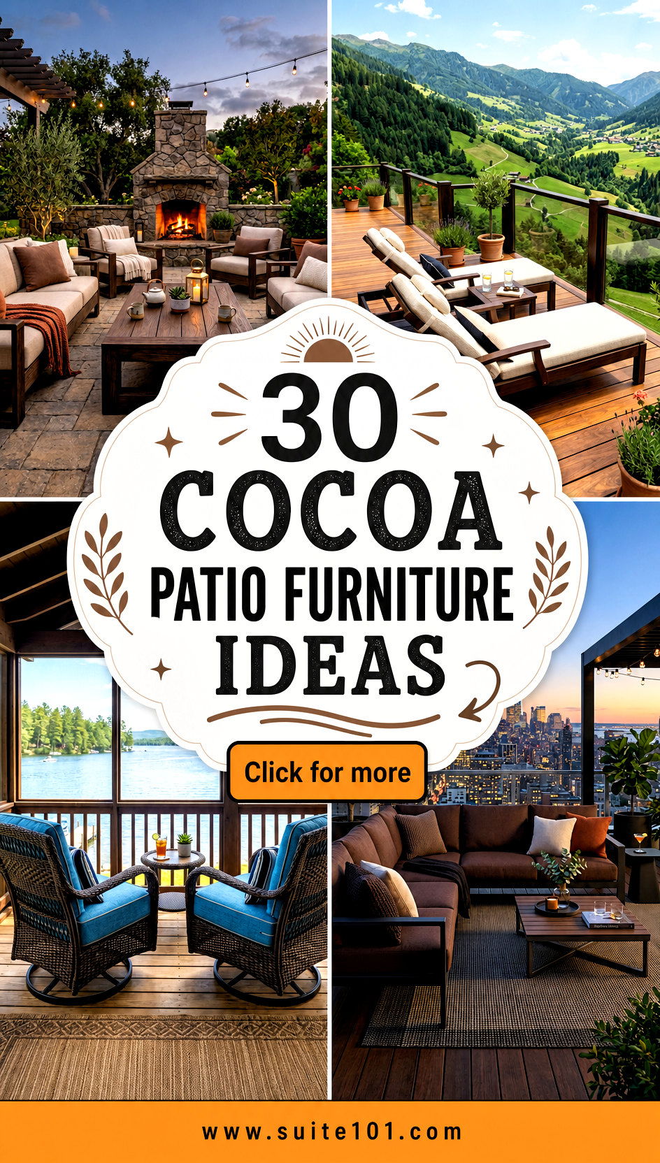 30 Cocoa Patio Furniture Ideas That Look Cozy All Season - 30 Cocoa Patio Furniture Ideas That Look Cozy All Season