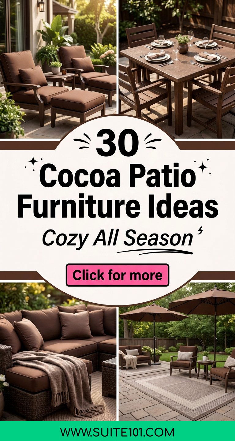 30 Cocoa Patio Furniture Ideas That Look Cozy All Season - 30 Cocoa Patio Furniture Ideas That Look Cozy All Season
