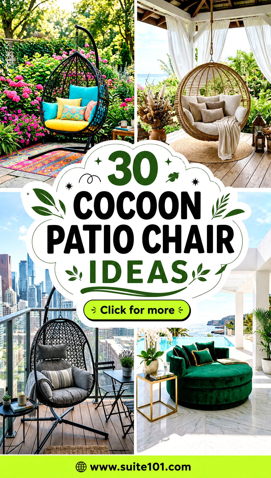 30 Cocoon Patio Chair Ideas for Relaxing Outdoor Comfort - 30 Cocoon Patio Chair Ideas for Relaxing Outdoor Comfort