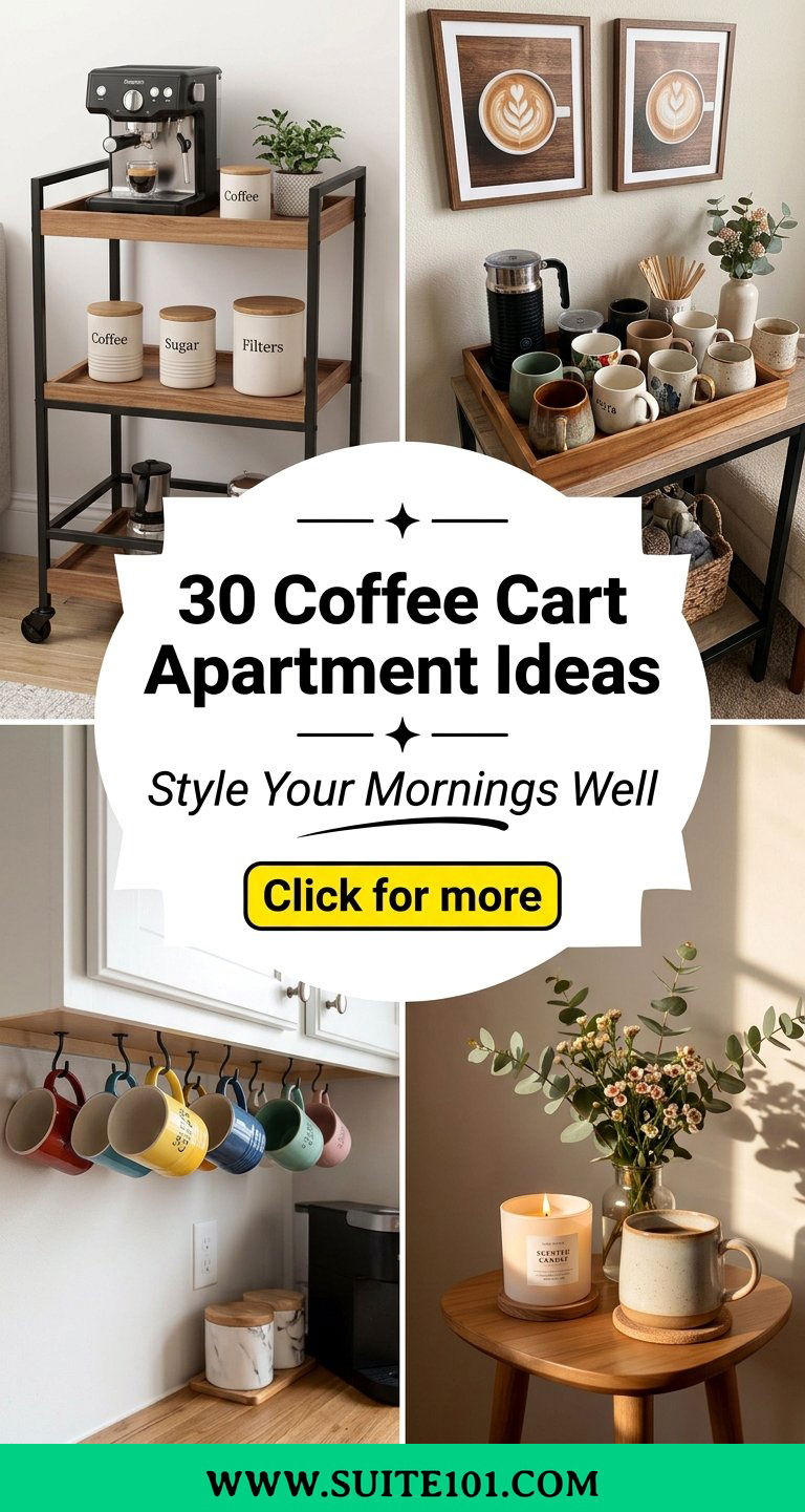 30 Coffee Cart Apartment Ideas to Style Your Mornings Well - 30 Coffee Cart Apartment Ideas to Style Your Mornings Well