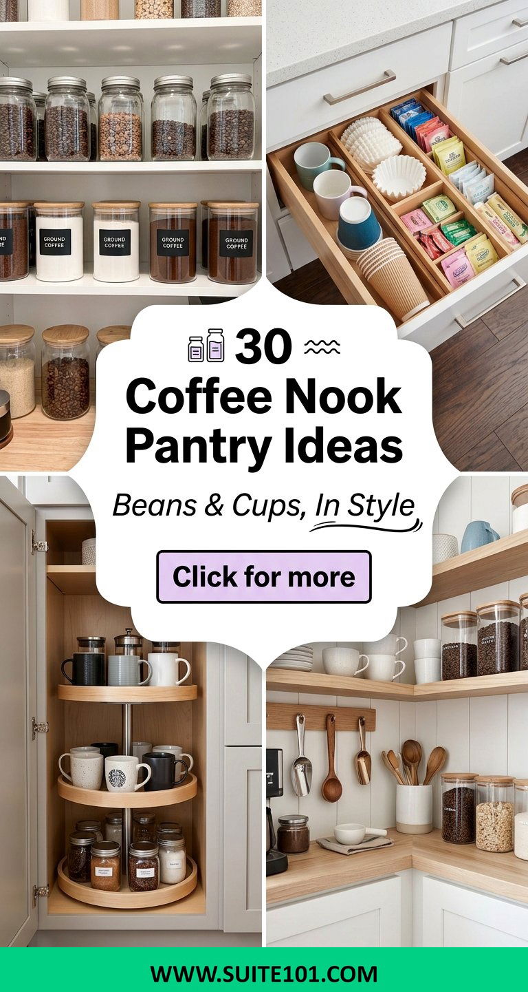 30 Coffee Nook Pantry Ideas For Storing Beans and Cups in Style - 30 Coffee Nook Pantry Ideas For Storing Beans and Cups in Style