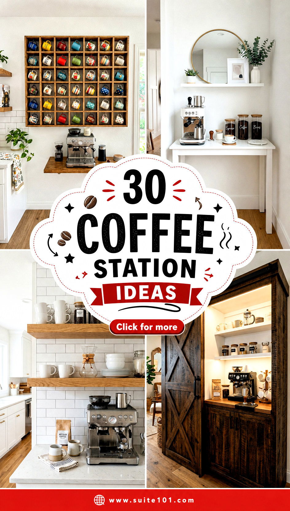 30 Coffee Station Ideas For a Stylish Organized Morning Routine - 30 Coffee Station Ideas For a Stylish, Organized Morning Routine