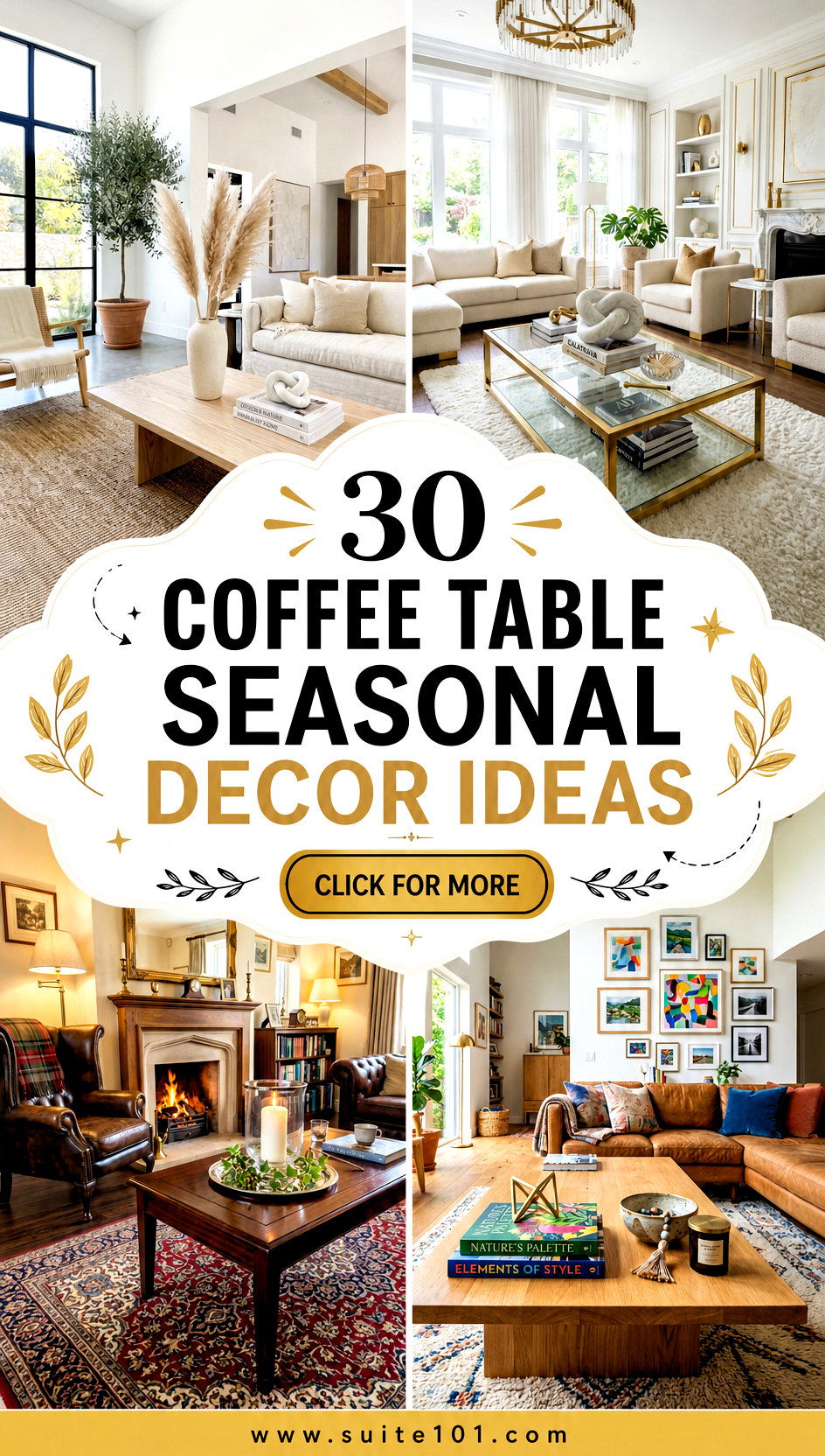 30 Coffee Table Seasonal Decor Ideas to Refresh Your Space - 30 Coffee Table Seasonal Decor Ideas to Refresh Your Space